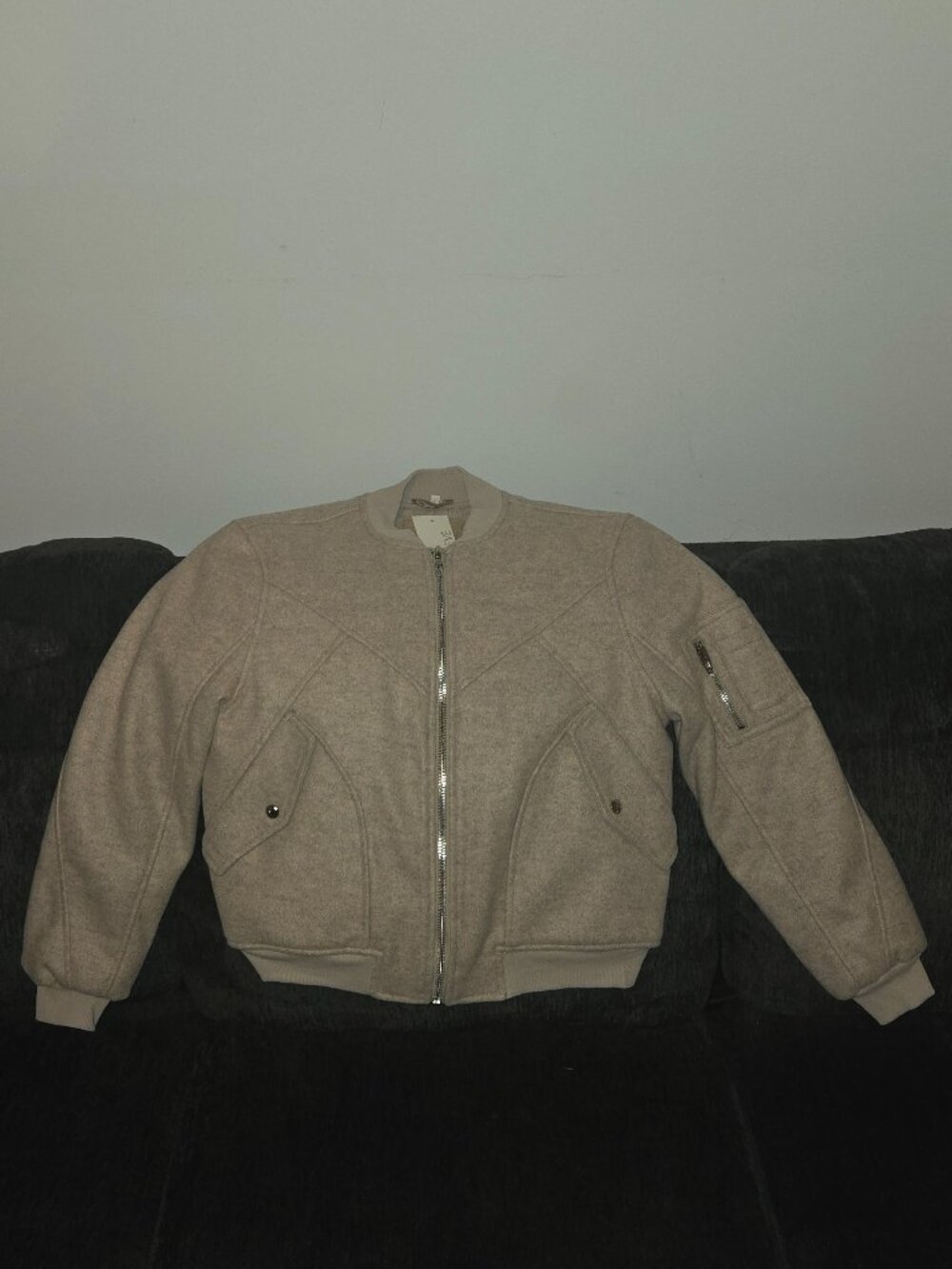 Evereve Wool Bomber Jacket NWT Size S